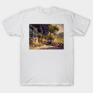 The Flowered Terrace by Henri-Edmond Cross T-Shirt